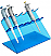 Blue Pipette Stand