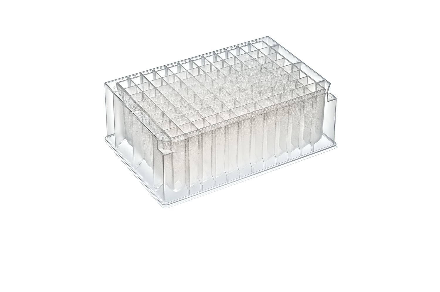 2mL 96-W Deep Well Plate, Square, V-Bottom, Sterile, 50/Case