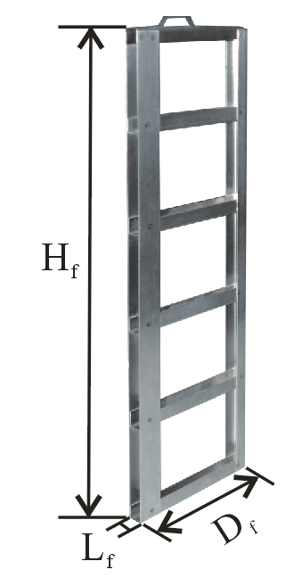 Stainless Steel Frame for 5 BAXTER/FENWAL C-4R9951 Canisters