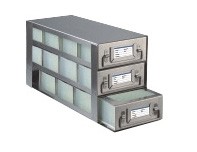 Upright Freezer Drawer Racks for 96 Deep-Well Microtiter Plates and Micronic LOBO Racks (Capacity: 12 Plates)