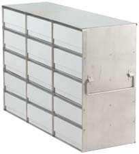 Upright Freezer Rack for 2" Boxes (Capacity: 15 Boxes)