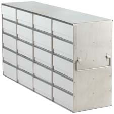 Upright Freezer Rack for 2" Boxes (Capacity: 20 Boxes)