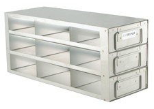 Upright Freezer Drawer Rack for 2" Boxes (Capacity: 9 Boxes)