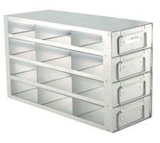 Upright Freezer Drawer Rack for 2" Boxes (Capacity: 12 Boxes)