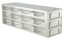 Upright Freezer Drawer Rack for 2" Boxes (Capacity: 12 Boxes)