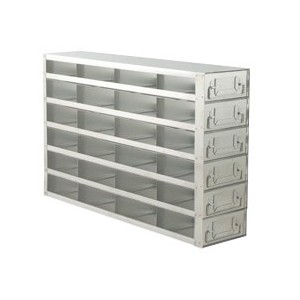Upright Freezer Drawer Rack for 2" Boxes (Capacity: 24 Boxes)