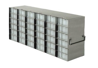 Upright Freezer Racks for 96-Deep Well Microtiter Plates and Micronic LOBO Racks with Locking Rod (Capacity: 36 Plates)