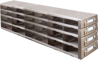 Upright Metal Freezer Drawer Racks for 96-Well and 384-Well Microtiter Plates (Capacity: 72-96 Plates)