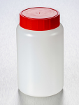 Corning - LR500-04 - Corning Gosselin Round HDPE Bottle, 500 mL, 58 mm Red Cap with Wad, Assembled, Sterile, 140/Case