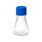 125mL Erlenmeyer flask, polycarbonate, baffled base, autoclavable/reusable, 24/case