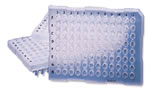 96-Well Raised Rim PCR Plates, Semi-Skirt, 25/pack