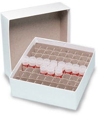 2" Cardboard Cryovial Box with Dividers