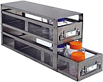 Upright Freezer Drawer Rack for Bottles (Capacity: 20" x 4 1/2" -- 2 Drawers)