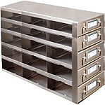 Upright Metal Freezer Drawer Racks for 96-Well and 384-Well Microtiter Plates (Capacity: 45-60 Plates)