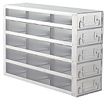 Upright Freezer Drawer Rack for 2" Boxes (Capacity: 15 Boxes)