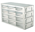 Upright Freezer Drawer Rack for 2" Boxes (Capacity: 12 Boxes)