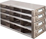 Upright Metal Freezer Drawer Racks for 96-Well and 384-Well Microtiter Plates (Capacity: 36-48 Plates)