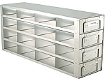 Upright Freezer Drawer Rack for 2" Boxes (Capacity: 16 Boxes)