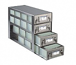 Upright Freezer Drawer Racks for 96 Deep-Well Microtiter Plates and Micronic LOBO Racks (Capacity: 16 Plates)