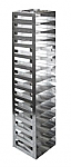 Vertical Racks with Spring Clip for 2" Boxes with Locking Rod (Capacity: 14 Boxes)