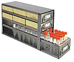 Upright Freezer Drawer Rack for 2" Cardboard Boxes and 15mL Centrifuge Tubes (Capacity: 6 Boxes; 60 Tubes)