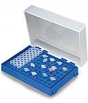 96 Well PCR Tube Rack with Hinged Lid, 5/pack