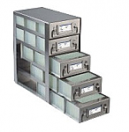 Upright Freezer Drawer Racks for 96 Deep-Well Microtiter Plates and Micronic LOBO Racks (Capacity: 15 Plates)