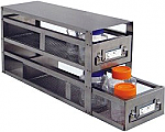 Upright Freezer Drawer Rack for Bottles (Capacity: 25" x 4 1/2" -- 2 Drawers)
